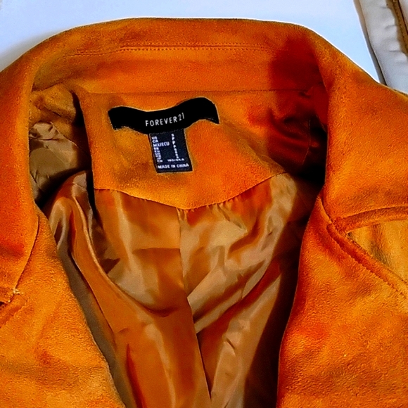 FOREVER 21 Suede Biker Style Jacket. Size XS. BEAUTIFUL! - Picture 5 of 5